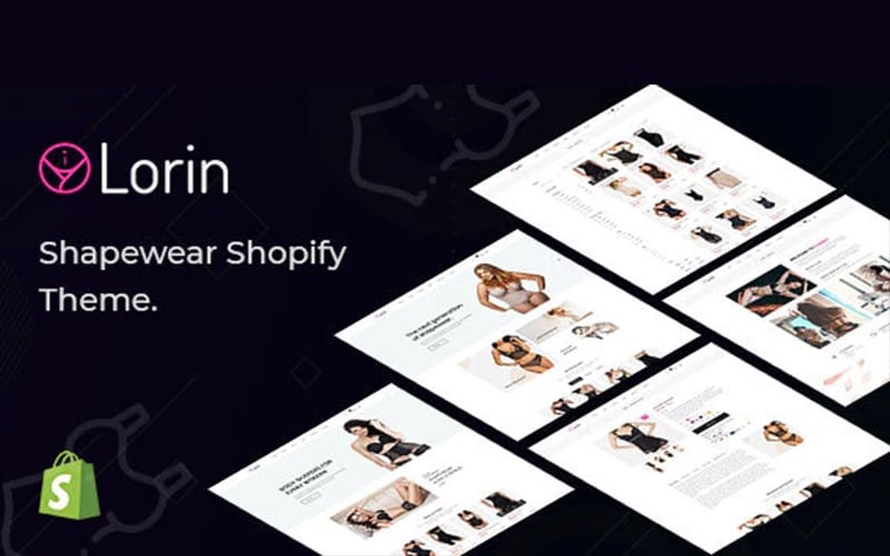 Lorin – motyw Shopify w bieliźnie modelującej