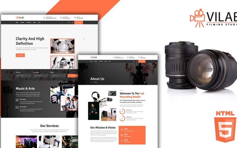 Vilab 箴duction Video HTML5 Template