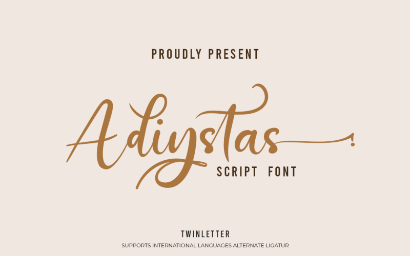 Adiystas -戏剧性签名字体