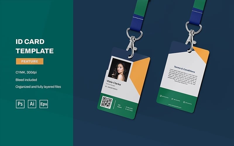 Viola Clarke - ID Card Template