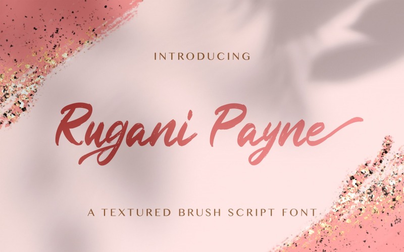 Rugani Payne - Textured Brush Font