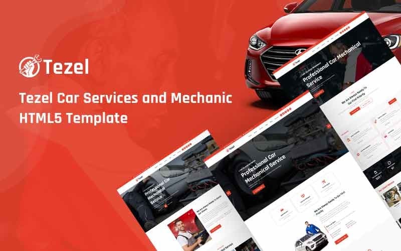 Tezel - Responsive Website-Vorlage für Autoservices und Mechaniker