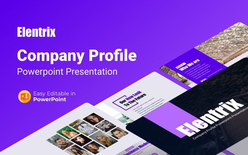 Elentrix - Plantilla de presentación de perfil de empresa