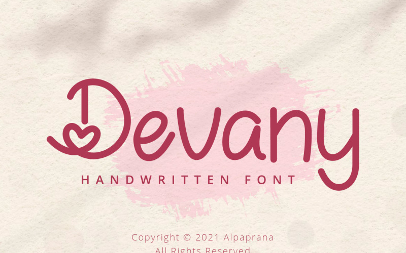 Devany -手写字体