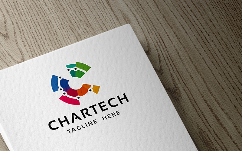 Logotipo profissional da Chart Tech Letter C