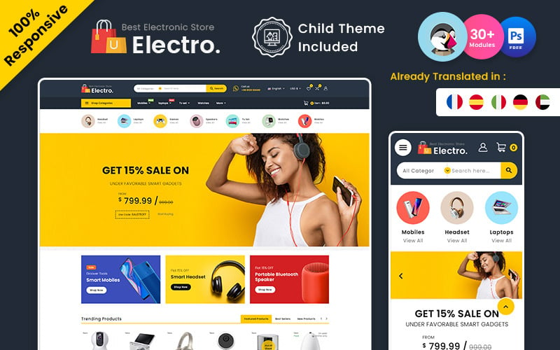 Electro – Elektronisches Mehrzweck-PrestaShop-Theme