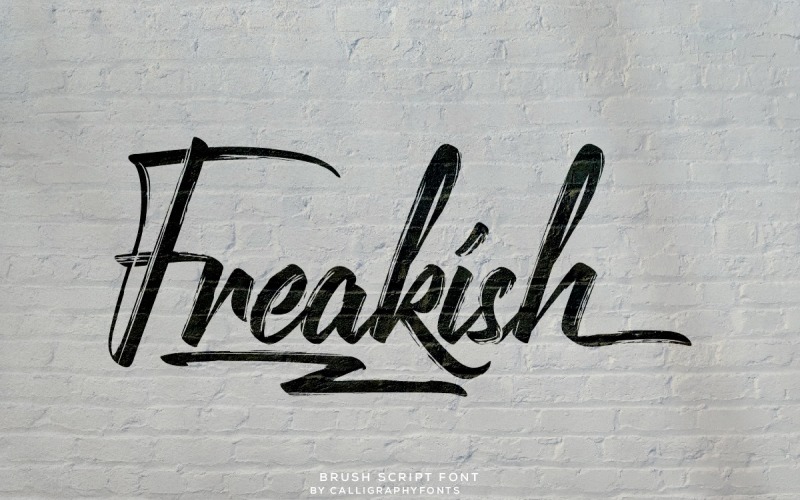 Freakish Grunge Brush Font