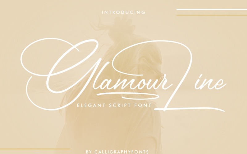 Glamour Line Handwriting Font