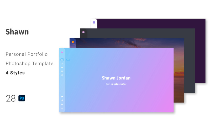 Shawn - Personal Portfolio PSD -mall