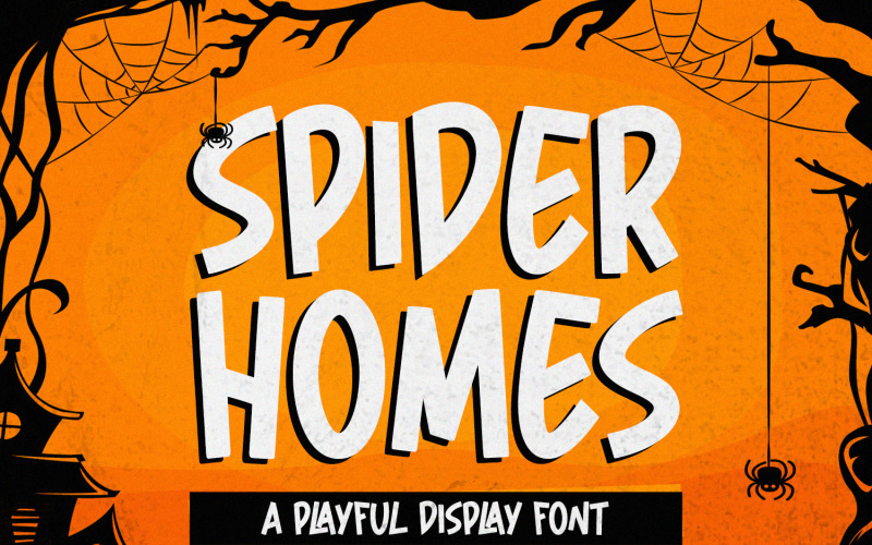 Spider Home - fonte de exibição divertida