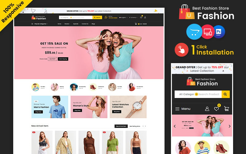 Fashion – Fashion and Beauty Multipurpose Mega Opencart Theme