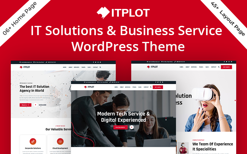 IT-Plot - WordPress-Theme für IT-Lösungen und Unternehmensberatung