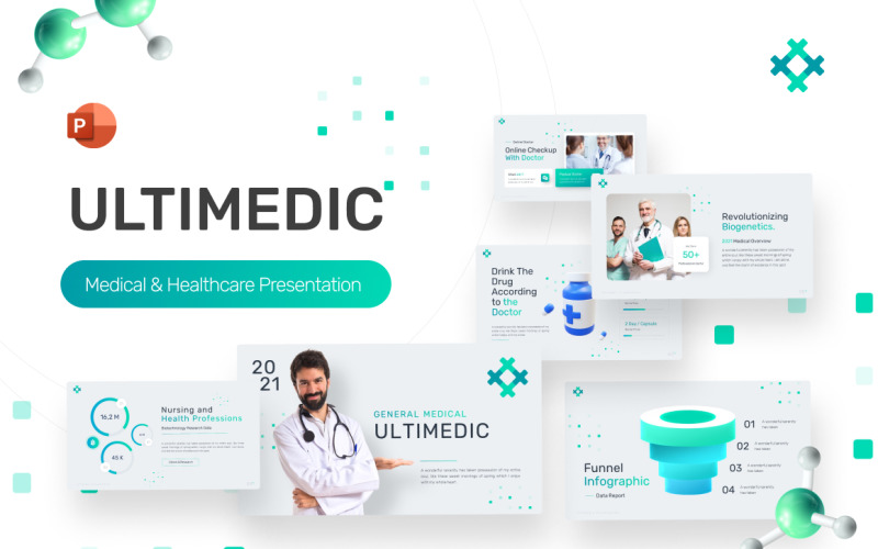 Modello PowerPoint per professionisti medici Ultimedic