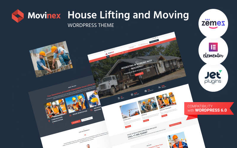 Movinex -房子提升和移动WordPress主题