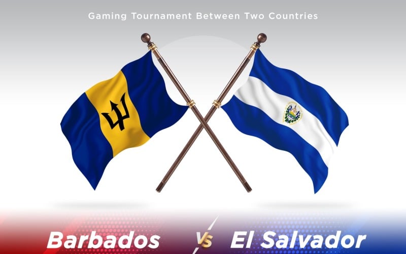 巴巴多斯对萨尔瓦多双旗
