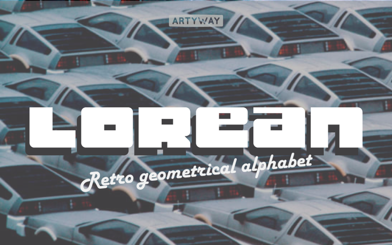 Lorean Vintage Awesome-lettertype
