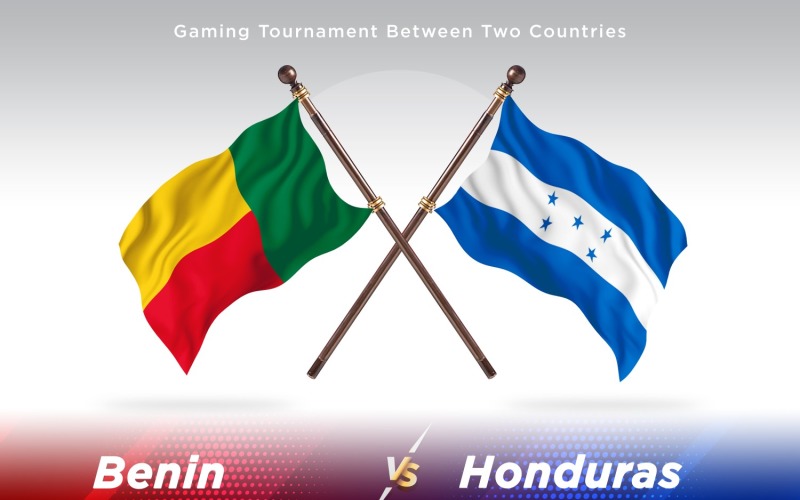Benin versus Honduras Two Flags