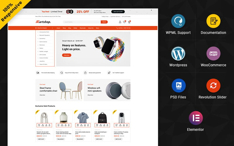 Kartshop – Mega Shop Çok Amaçlı Duyarlı WooCommerce Mağazası