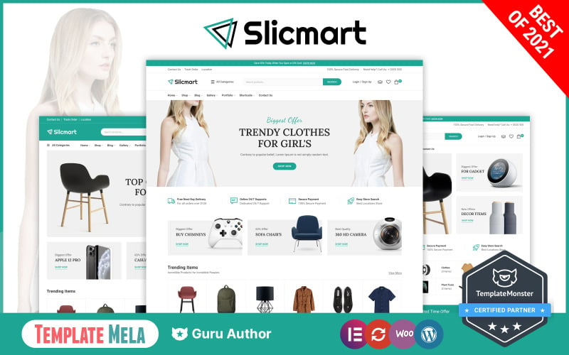 Slicmart -元素多用途WooCommerce主题