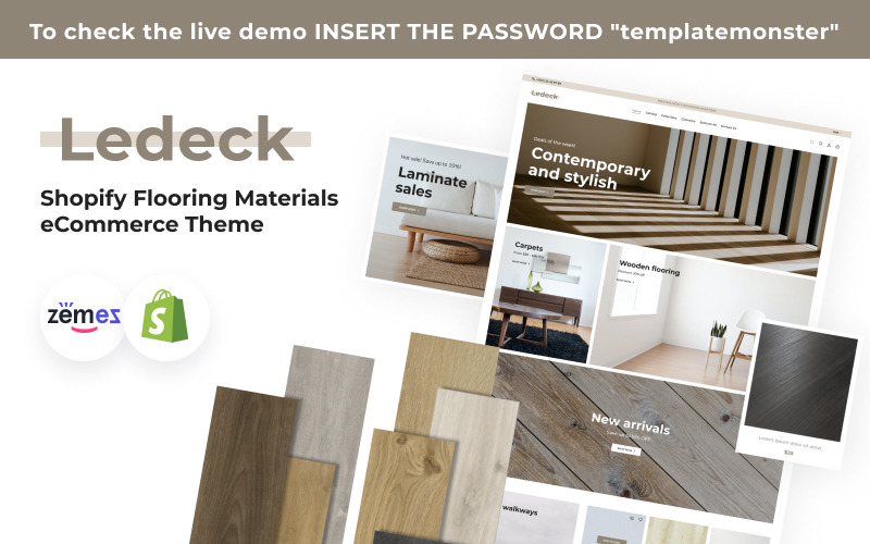 Ledeck - Téma eCommerce Shopify Flooring Materials