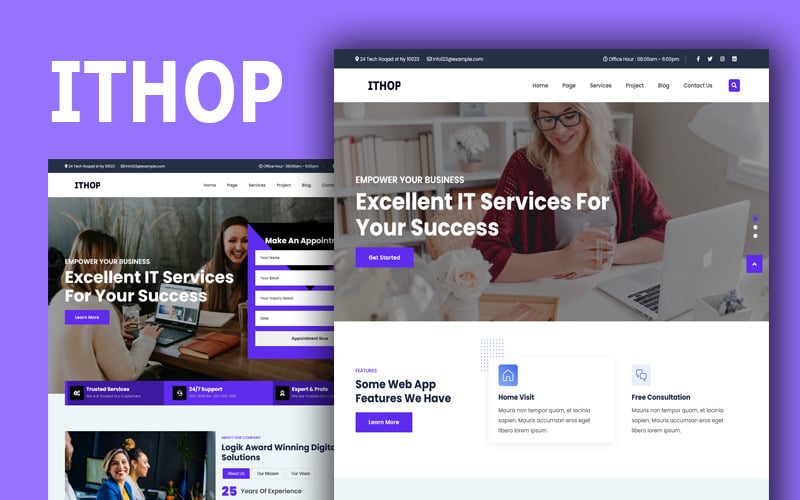 ITHOP -技术 & IT解决方案HTML5网站模板