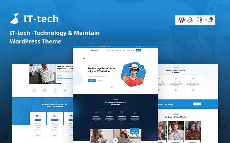 Ittech - Technologie & Wartung des WordPress-Themes