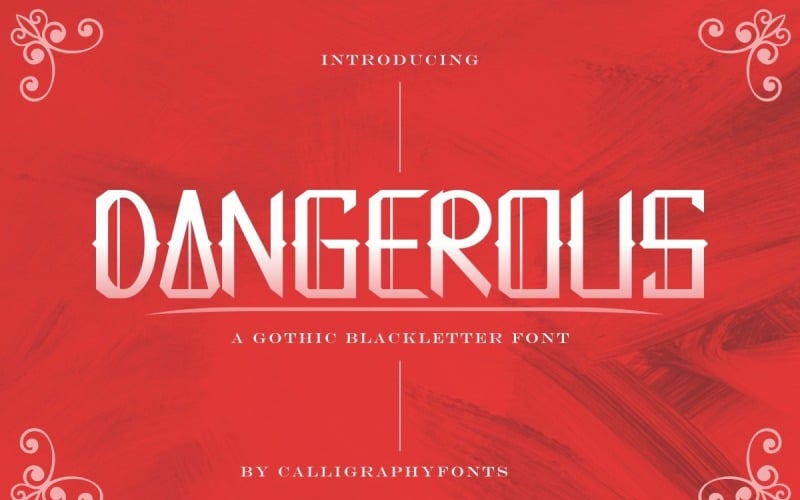 Fuente Dangerous Gothic Blackletter