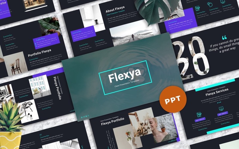 Flexya -干净的极简主义ppt