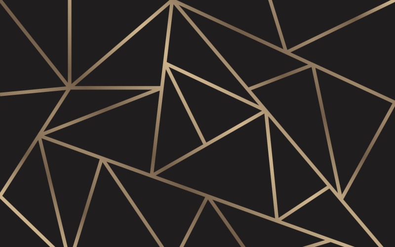 Mozaïek goud en zwart behang Achtergrondpatroon sjabloon
