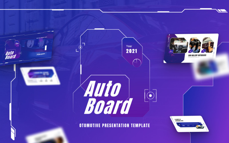 Autoboard Modern Otomotiv PowerPoint Şablon
