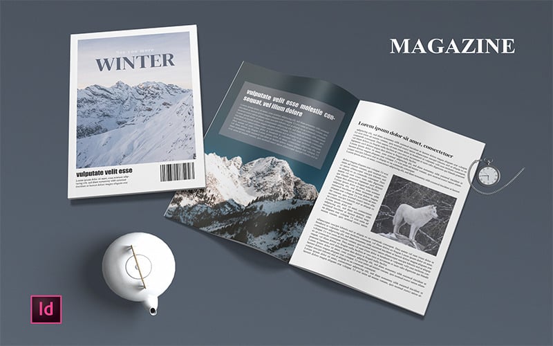 Vinter - tidskriftsmall