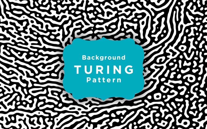 Maze Shapes Turing Vector Pattern