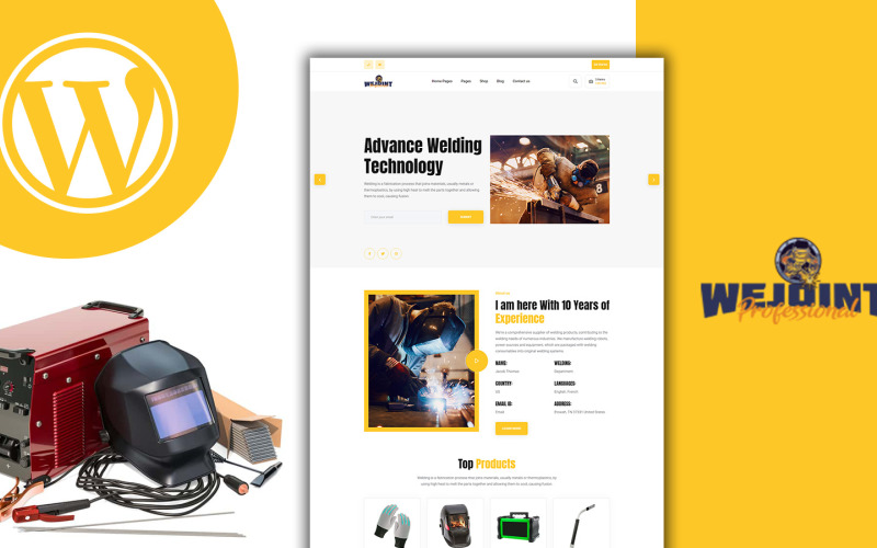 Wejoint Industrie und Engineering WordPress Theme