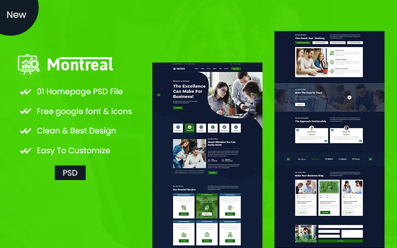 Montreal-Business & Consulting-PSD-Template.
