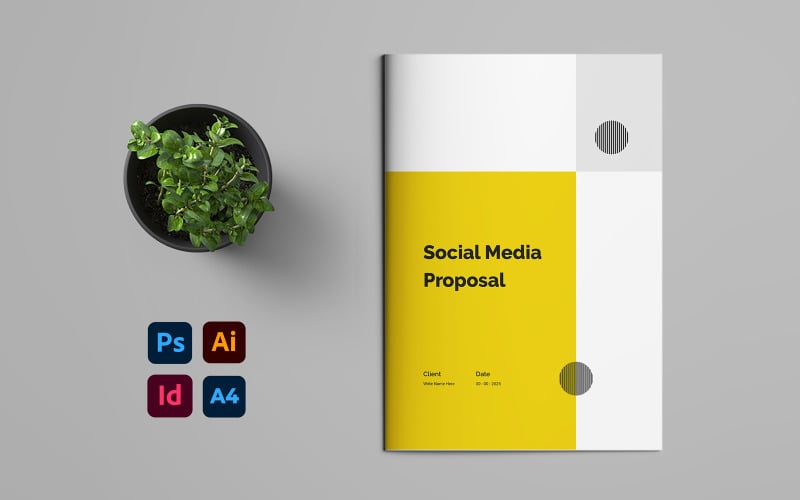 Socialmij -最小的社交媒体提案设计模板