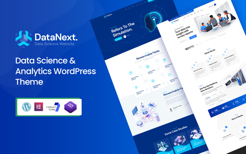 Datanext – Data Science & Analytics WordPress téma