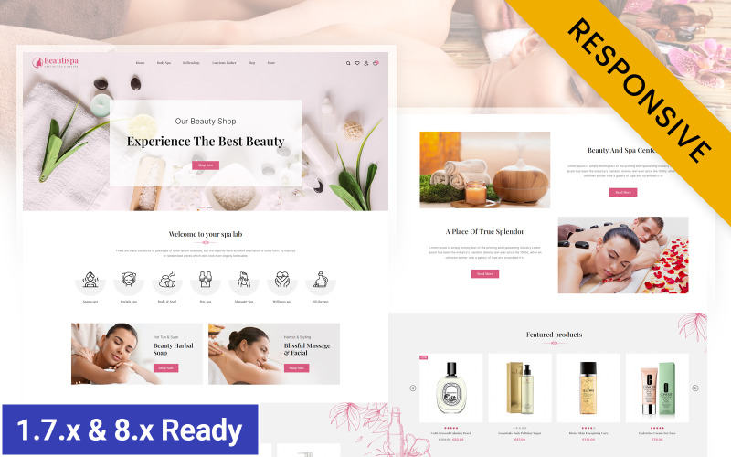 Beautispa - Адаптивная тема Prestashop для магазина здоровья и красоты