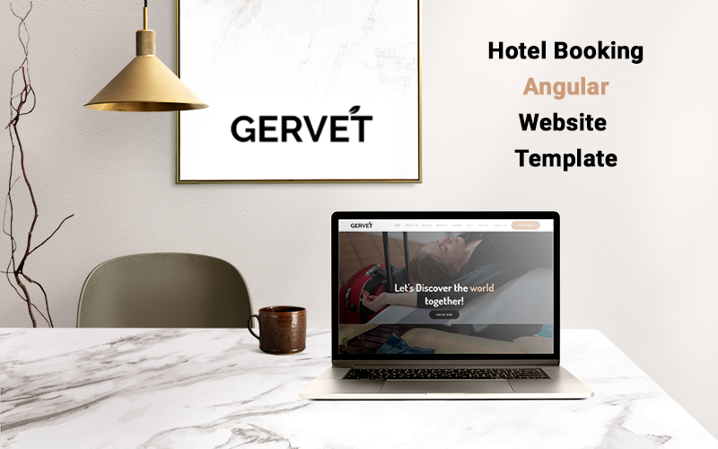 Gervet - Hoekige sjabloon voor hotelboekingen