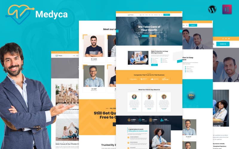 Medyca - тема WordPress для медицинских элементов