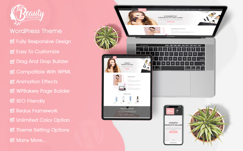 Thème WooCommerce de la boutique de produits de beauté