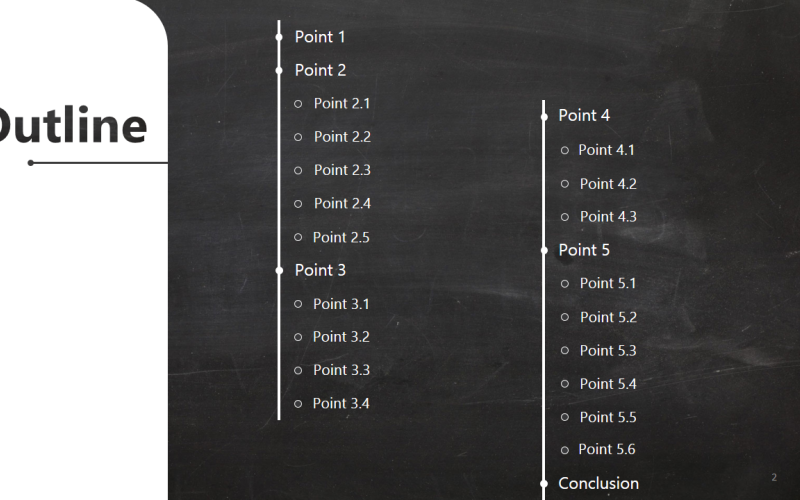 Powerpoint专业优雅模板-黑板风格