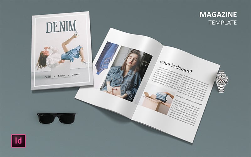 Denim - Modèle de magazine