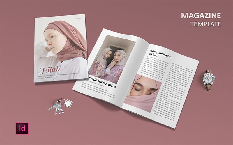 Hijab - Zeitschriftenvorlage
