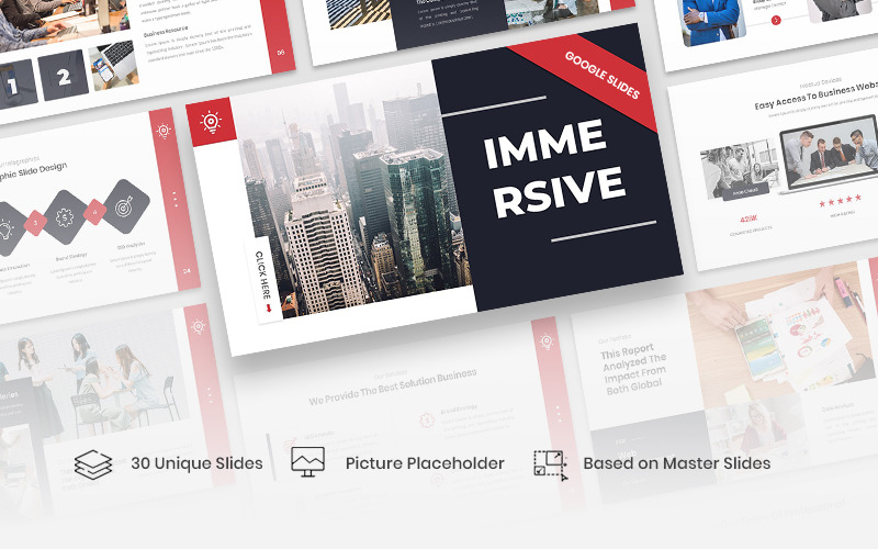Immersive – Шаблон Google Slides Business Strategy