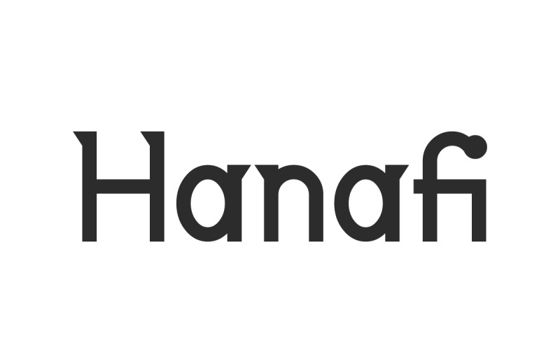 哈纳菲现代衬线字体