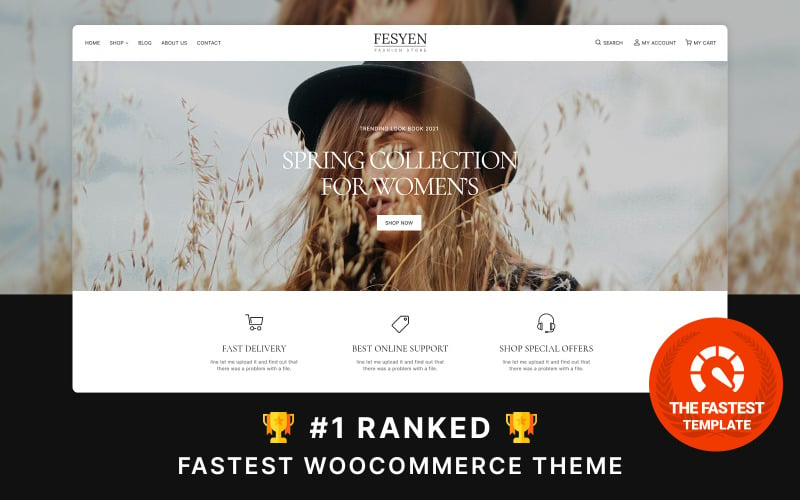 Fesyen - Мода та аксесуари Elementor тема WooCommerce