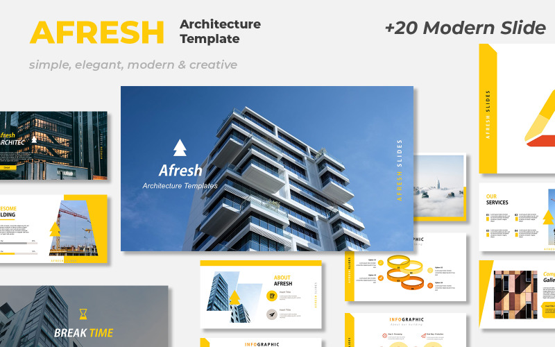 Afresh - PowerPoint商业计划模型