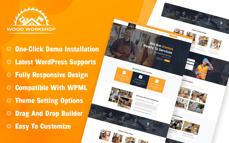Warsztaty drzewne - motyw WooCommerce dla stolarzy i rzemieślników
