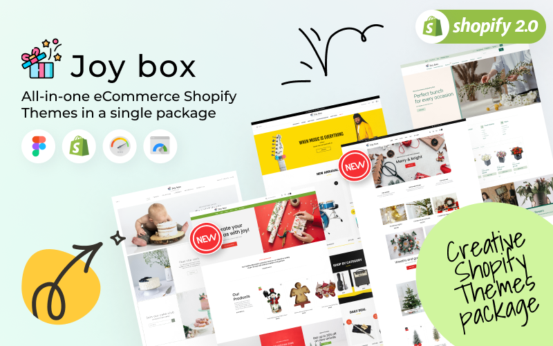 欢乐盒-完整的Shopify主题与创意部分