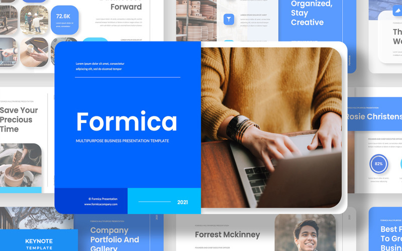 Formica - Multifunctionele zakelijke keynote-sjabloon